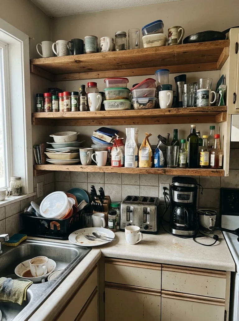 The Open Shelf Mistake That Makes Kitchens Look Messy Instead of Cozy